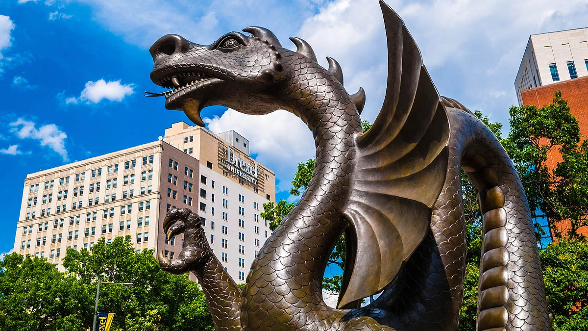Drexel Dragon statue