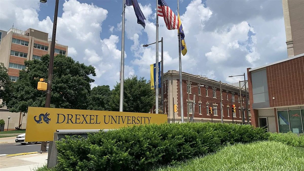 Drexel in the summer features green grass, blue skies and hot days. 